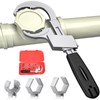 Universal Adjustable Double End Wrench, Multifunctional Bathroom Key, 80mm Open