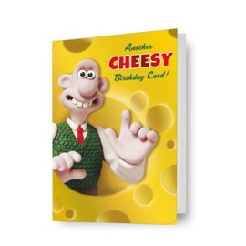 WALLACE & GROMIT BIRTHDAY CARD 'ANOTHER CHEESY BIRTHDAY CARD'