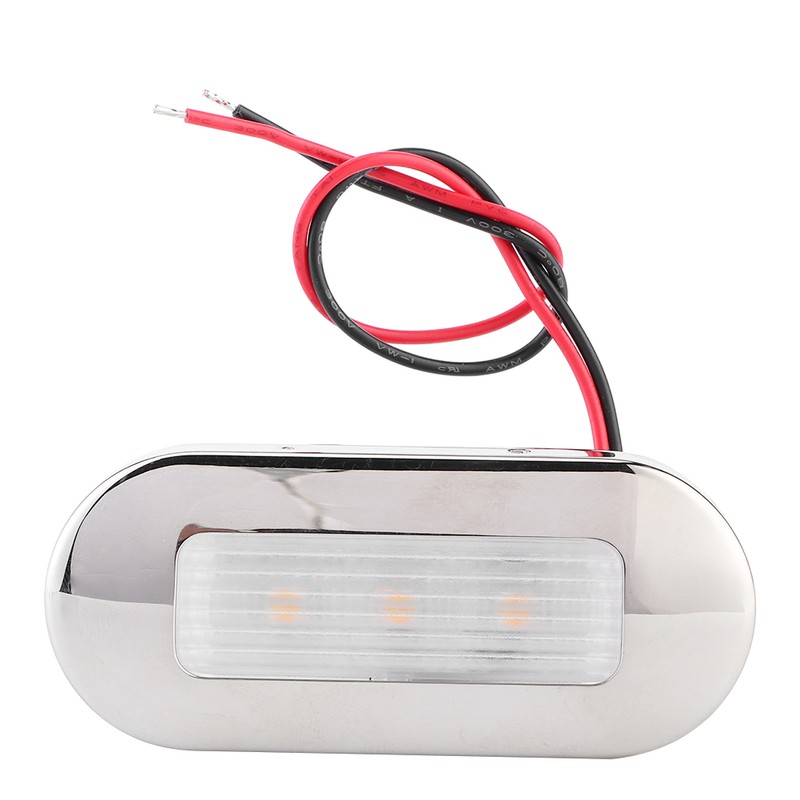12V DC LED Walkway Courtesy Light Oval Shape 3 Lamp