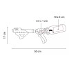 PromoOpción Pistola Chorro Agua Presion Cilindro 575ml Juegos Acuaticos