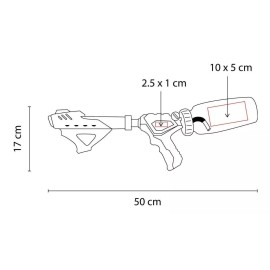 PromoOpción Pistola Chorro Agua Presion Cilindro 575ml Juegos Acuaticos