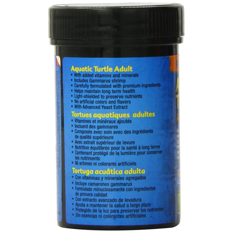 Exo Terra Adult Aquatic Turtle Food, Floating Pellets for Reptiles,
