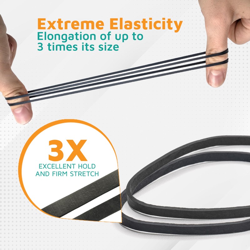 PlasticMill Rubber Bands - #33 Size - Rubberbands - 1Lb/500