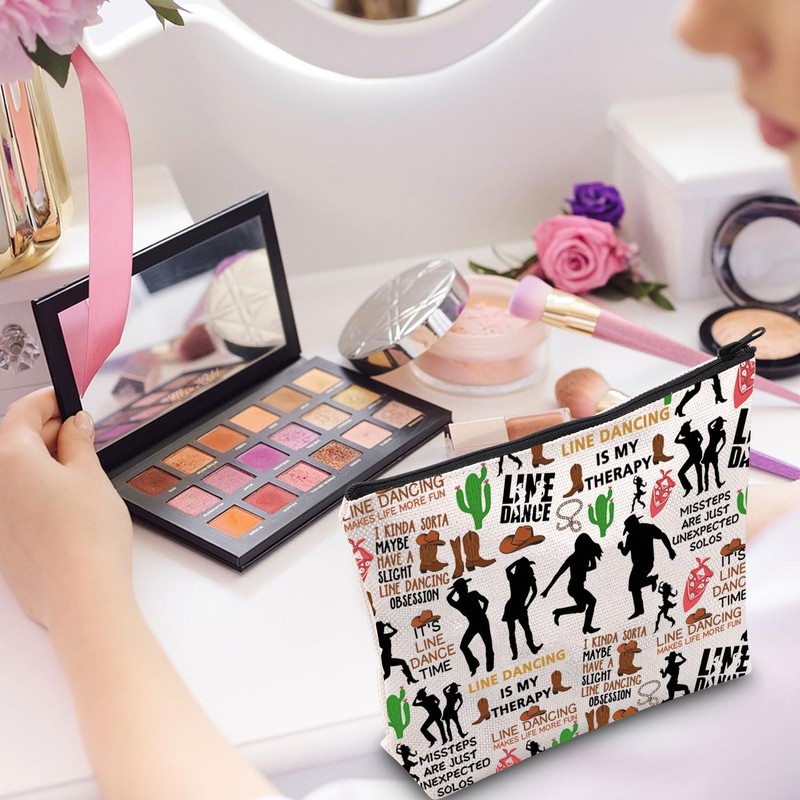 Line Dance Makeup Bag Line Dancing Lover Gift Line Dancer