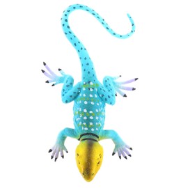 BIUDECO Lizard Figurine Sculpture Creative Reptile Ornament for Terrarium Decor Adorable Lightweight Table Decoration for Childrens Day Birthdays