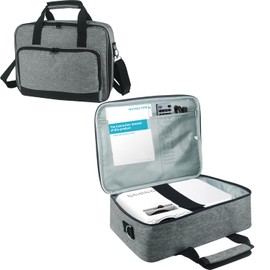 Boczif Projector Carrying Case, Projector Bag Compatible with Most Major Projector, Portable Storage Travel Case with Laptop Compartment & Adjustable Shoulder Strap for Mini Projector and Accessories