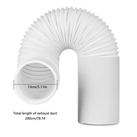 Air Conditioning Hose with 15 cm Diameter 200 cm Length Air Conditioning Exhaust Hose Extension Flexible Ventilation Hose AC Exhaust Hose for Air Conditioning Tumble Dryer Cooker Hood