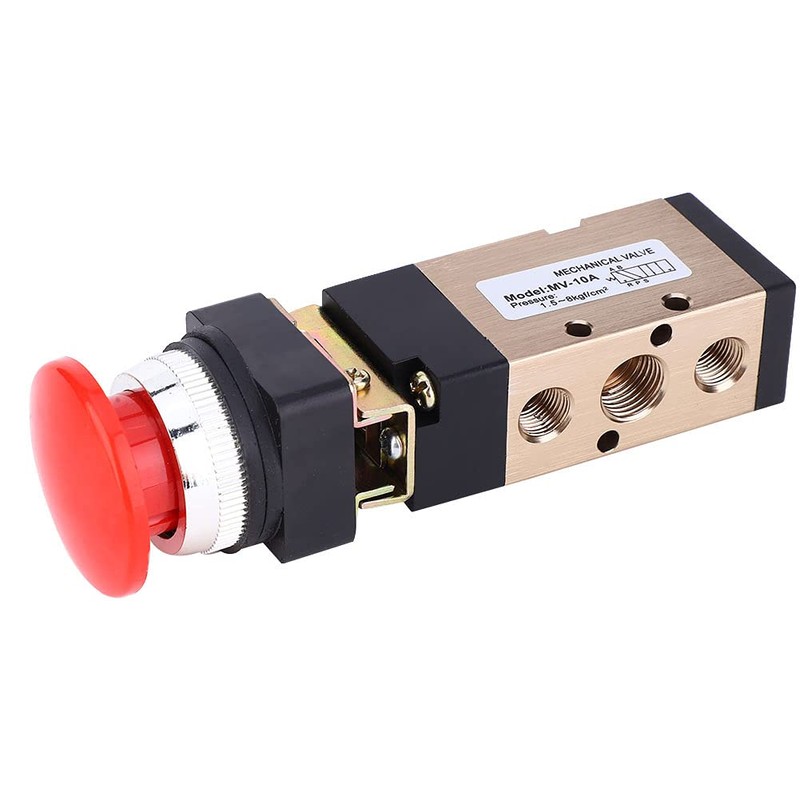 Tiiyee Pneumatic Mechanical Valve, MV-10a Pneumatic Machines Air Valve 2