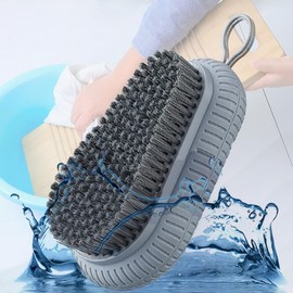 Cleaning Scrub Brush for Laundry Carpet - Carpet Cleaning Brush, Laundry Brush for Stains on Clothes, Scrub Brushes for Cleaning, Laundry Scrub Brushes for Clean Carpet,Clothes 2 Pack (Grey, One size)