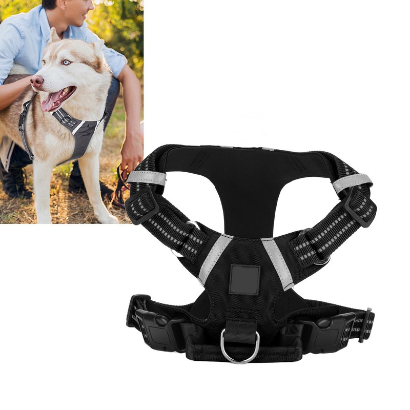 Pet Chest Strap Adjustable Reflective Waterproof Dog Leash Vest with