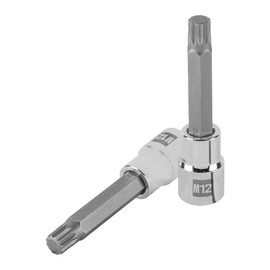 Truper D-1212-BL Dado Punta Larga Bristol M12, Cuadro 1/2"