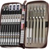 Nicpro 33PCS Metal Mechanical Pencil Set in Leather Case, Art