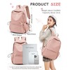Pink School Backpack for Girls Boys,Waterproof Bookbag for Women Men,