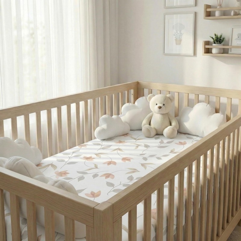 4 Pack Crib Sheets for Girls – Fitted Crib Sheets