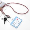 Soleebee Card Holder Lanyard Bling Rhinestone Lanyard with Key Ring
