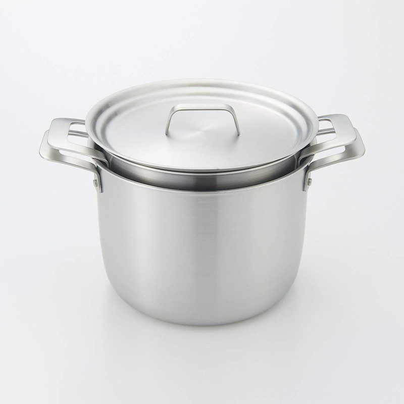 Mujin Ryohin Stainless Steel Multi-Purpose Lid for Diameter 20-22 cm