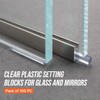 Franklowe Clear Plastic Setting Blocks for Glass and Mirrors –