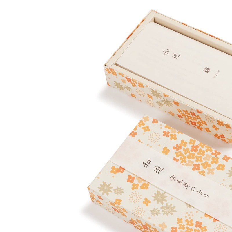 Flat Box Wayu Osmanthus Scent/Rose Stuffed Incense Stick, Obon Festival,