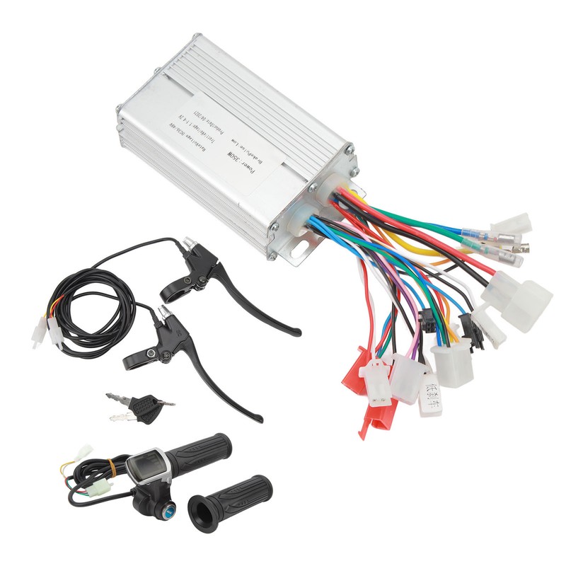 36V 48V 250W Electric Bike Brushless Motor Controller Throttle Grip
