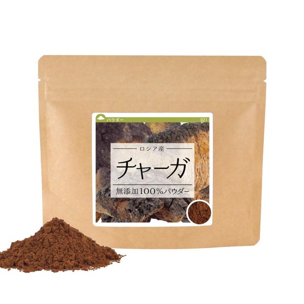 Health & Wild Grass Tea Center Chaga Tea, Cabano Anatake Russia, Additive-Free, 100% Powder, 2.8 oz (80 g)