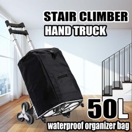 Stair Climbing Cart,330LB Capacity Collapsible Shopping Cart, Stair Climber Dolly of Adjustable Handle Height,Stair Climbing Shopping Cart with Swivel Wheels and Bungee Cord,for Shopping, Moving