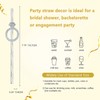24 PCS Bachelorette Straws Diamond Ring BacheloretteParty Decorations Straws Set