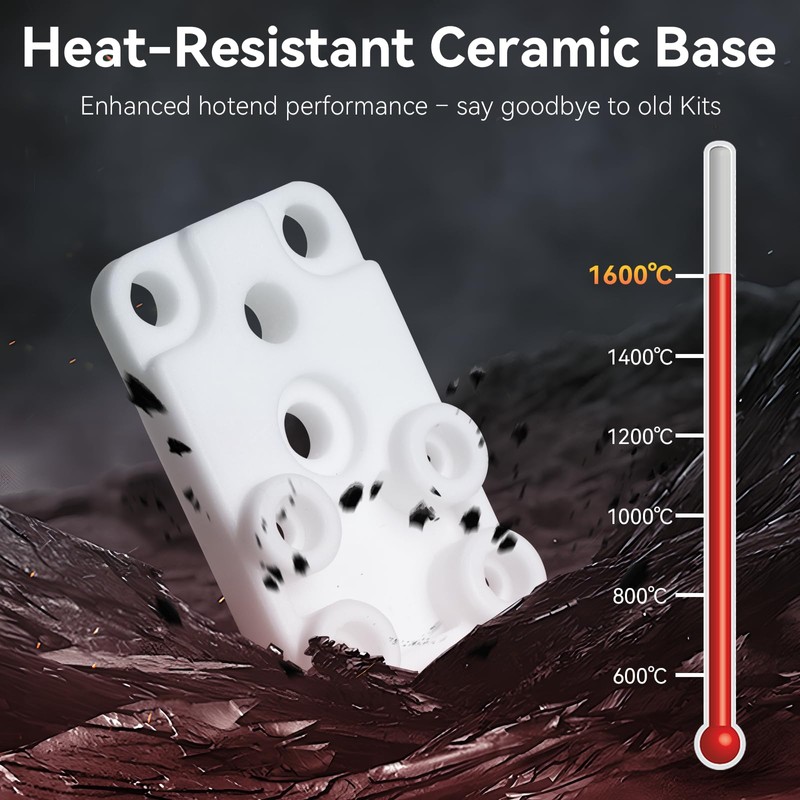 for Bambu Lab A1/A1 Mini Hotend Heating Assembly,Up to 390℃