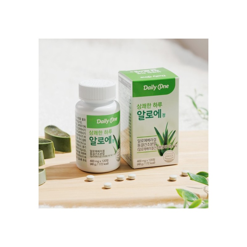 Daily One Refreshing Day Aloe Tablets Aloe Vera Gel 600mg
