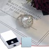 Kinretixia® Irregular Pearl Women's Silver Ring Grace Baroque Pearl Ring