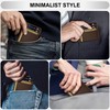 Travelambo 100% Genuine Leather Wallet for Men and Women, Slim