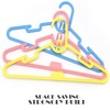 ZYBUX - 40 Pack Multi Coloured Kids Coat Hangers Lightweight