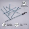 (Pack of 4) DIN 571 Galvanised Steel Hexagon Wood Screws