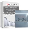 DevineCustomz® 100 Clear Grip Lock Bags - Small & Large
