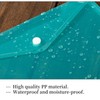 ojussa A4 Plastic Wallets 5PCS Folders Waterproof Plastic Wallet Transparent