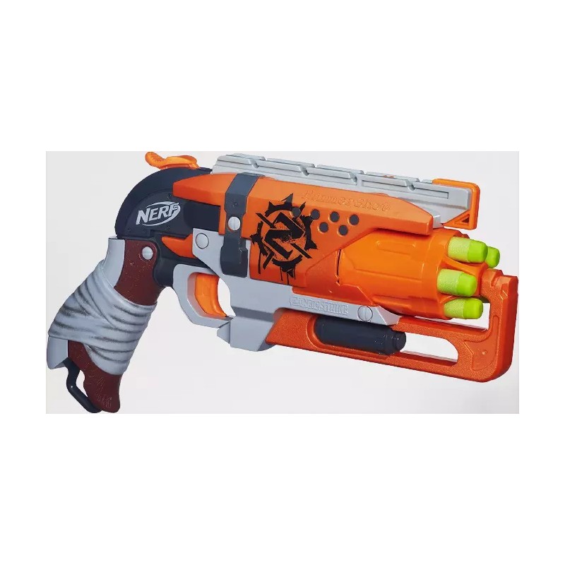 Nerf Zombie Strike Hammershot Blaster Revolver Pistol