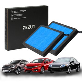 Filtro de aire de cabina de carbón activado, duradero y resistente, repuesto para Honda Accord/Civic/Odyssey/CR-V (2 piezas)
