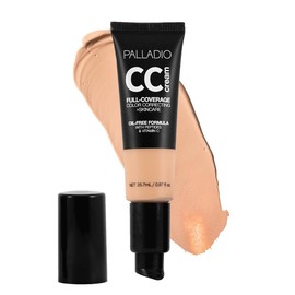 Palladio Full-Coverage Color Correction CC Cream, Oil-Free with Peptides & Vitamin C, Best for Correcting Redness and Uneven Skin Tone, Buildable Foundation Coverage, Vegan and Cruelty-Free - color: Light 22N - Neutral