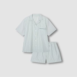 JAJU [JAJU/자주] 여 스트라이프 3부 파자마 세트 2종택1 [JAJU] Women's Stripe 3/4 Pajama Set (Choose 1 of 2)