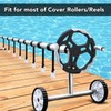 Pool Cover Reel Strap Adjustable Length Pool Solar Blanket Roller
