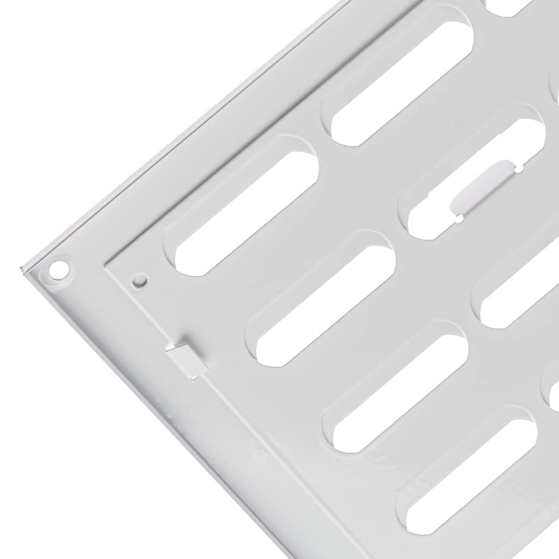 300x200 mm (12x8") Sliding Grille Made of Sheet Steel, White