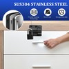 SAYAYO EMST3005-B Stainless Steel Door Bolt with Padlock Small Lockable