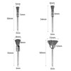 HAFRILY Pack of 20 1/8 inch (3 mm) wire brush