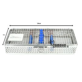 ZAMAHA UK Mesh Autoclave Sterilization Cassette Tray Box Premium Design for Dental, Instruments Organizer for 05 Pieces