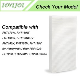 4 Pack Filter Replacement Compatible with Honeywell U Filter HRF201B Compatible with Honeywell HHT270, HHT290 Series