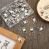 Pack of 60 Lashing Eyelets Stainless Steel Folding Eyelets Stainless