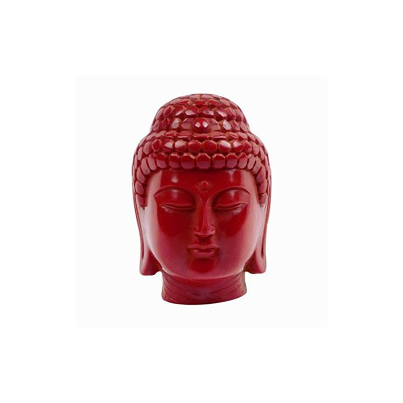 StealStreet 41429 2.5 inch Buddha Head Decorative Religious Resin Figurine,