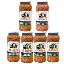 Spanish Pardina Lentils - Lentejas Source of protein and fiber - 6x 560gr jar