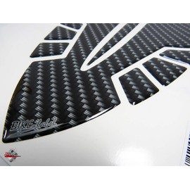 BIKE-label 502980 Tank Pad Motorcycle Protection Sticker Carbon Look Black Print