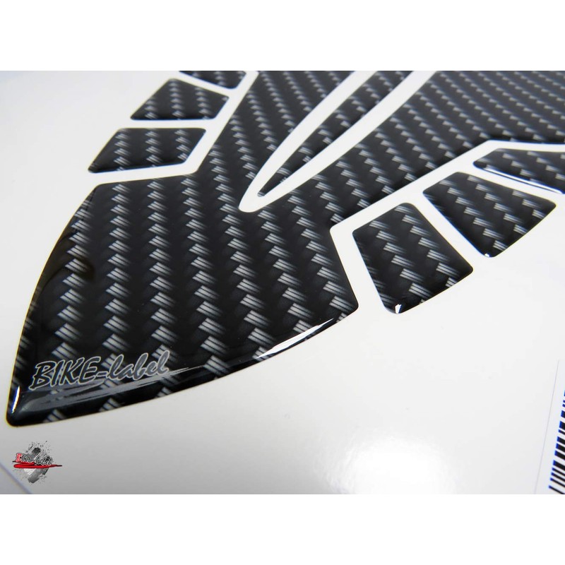 BIKE-label 502980 Tank Pad Motorcycle Protection Sticker Carbon Look Black