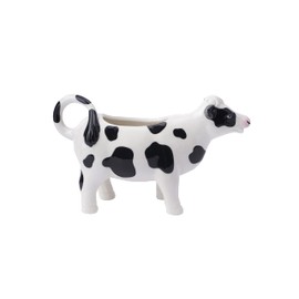 CGB Giftware | Large Cow Milk Jug | Breakfast Afternoon Tea | Holds 230ml | Kitchen Accessory | Black and White | Gift Boxed | Loft Range | GB05903